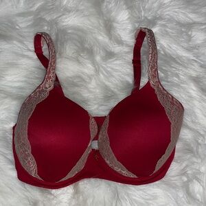 Soma Red Lace Accent Bra